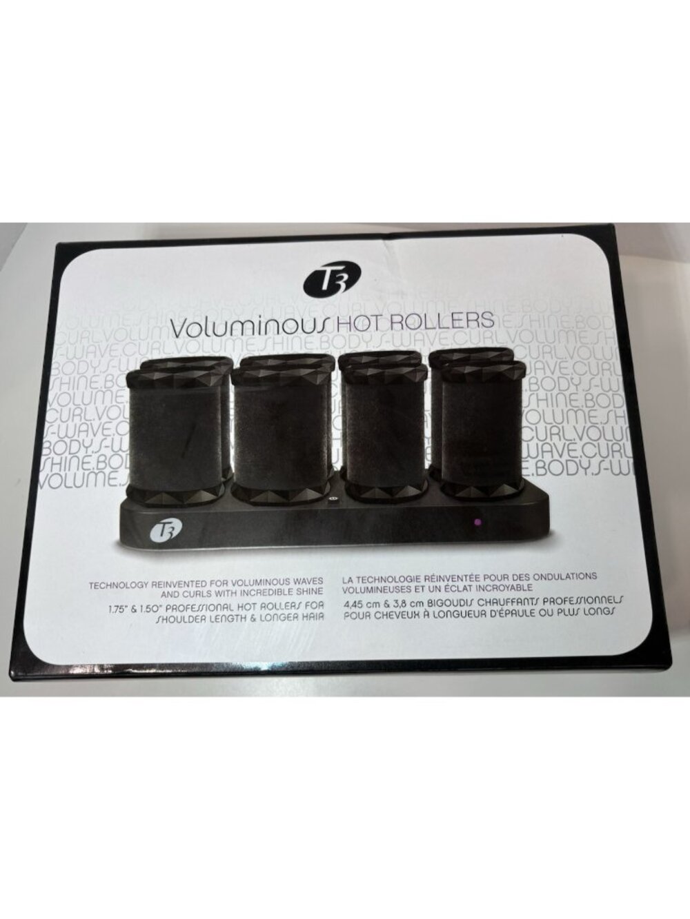 T3 Voluminous Hot Rollers Professional 1.75" & 1.50" Box Model 73701